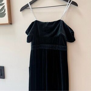 Lulus I’m Enchanted Emerald Green Velvet Maxi Dress